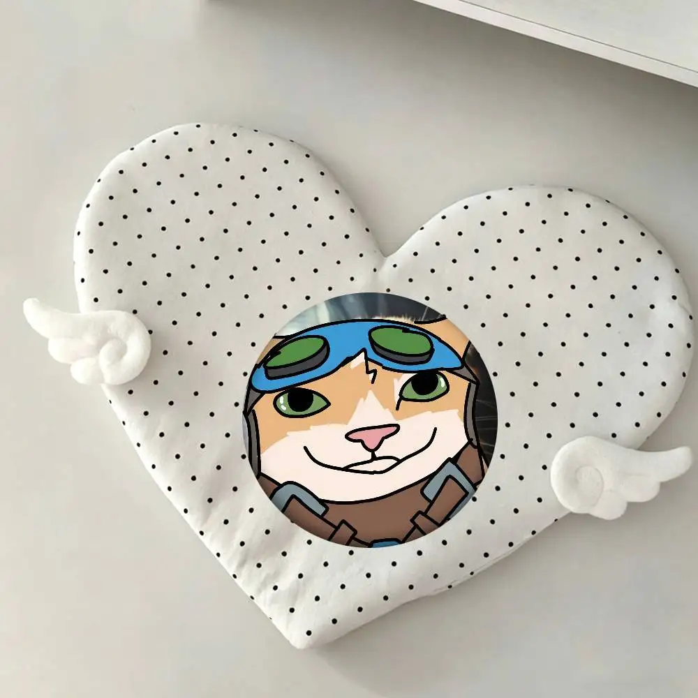 Overwatch J-Jetpack Katze Rundes Abzeichen Kreative Brosche Kleidung Rucksack Zubehör Anstecknadel – Detail 6