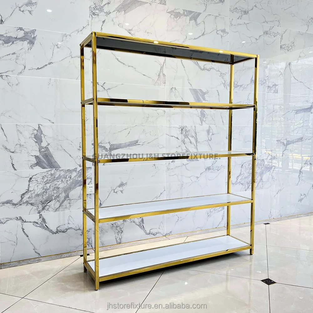 

Custom.Customized Stainless Steel Makeup Cosmetic Store Display Stand Shelf Bag Shoe Shop Shelves