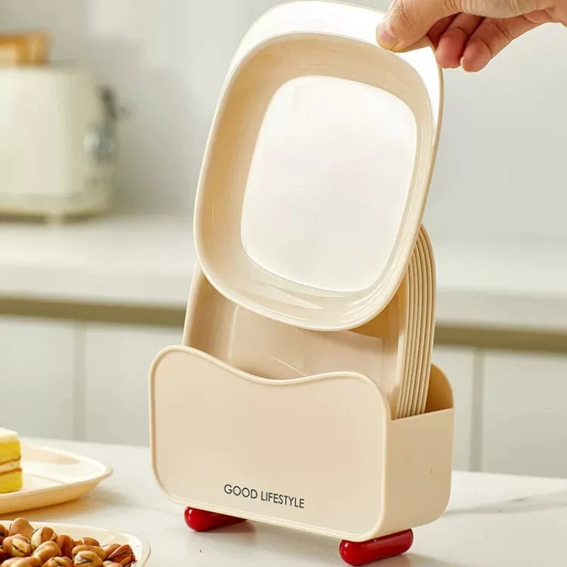 

LTT Plastic Household Dining Table Garbage Storage Spit Bone Slag Plate Vegetable Plate Small Plate