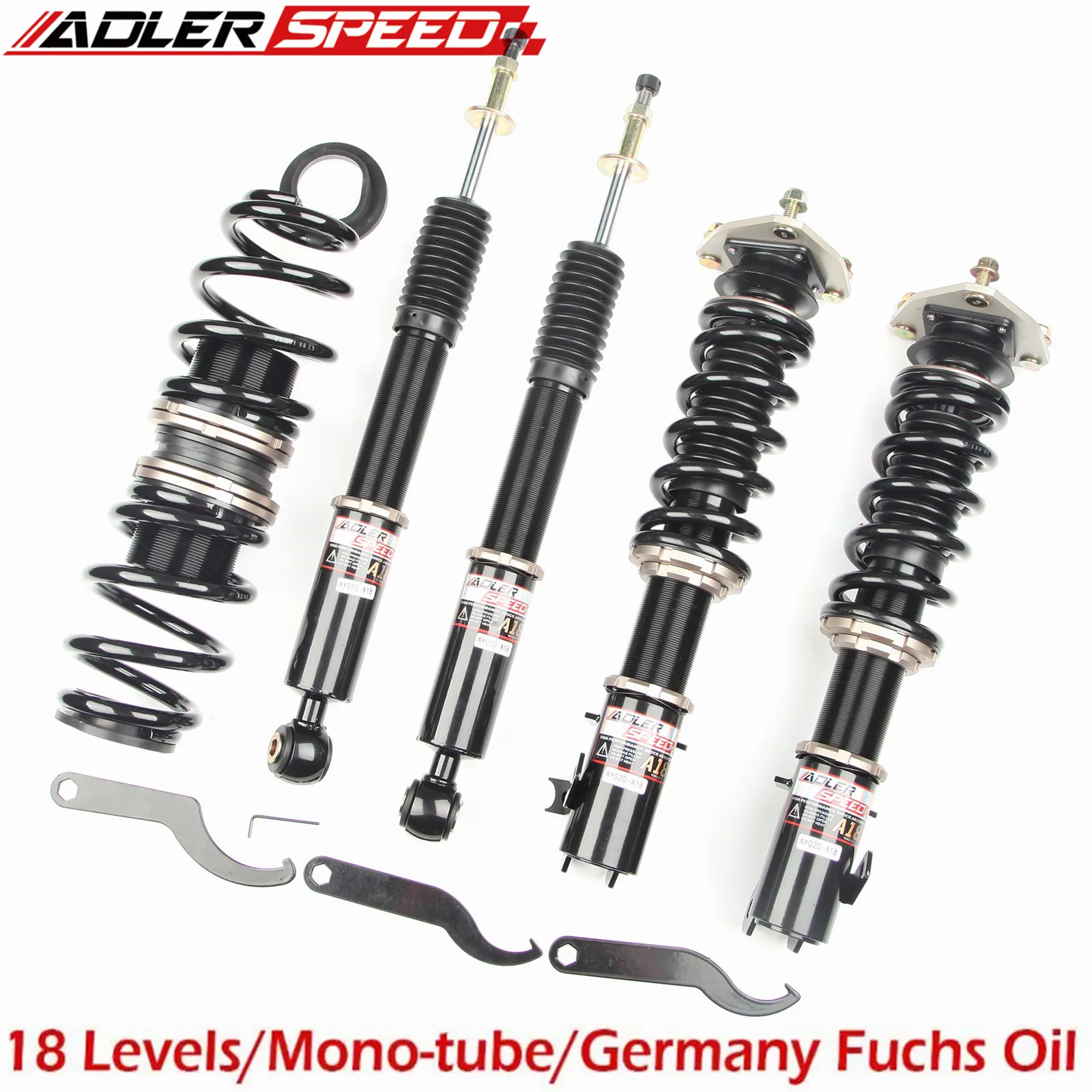 

ADLERSPEED Adjust Coilovers Lowering Suspension Kit For 06-11 Honda Civic FA FG FD