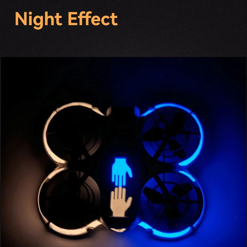 Glow-In-The-Dark Stickers For DJI Neo Personalised Light-Absorbing Decals Drone Night Flight Decorative Accessories