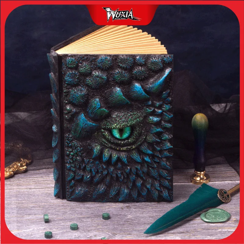 

American God Game Hand Ledger Book Personality Simple Dragon Eyes Creative Embossed Notepad Retro Three-dimensional Toy for Kids