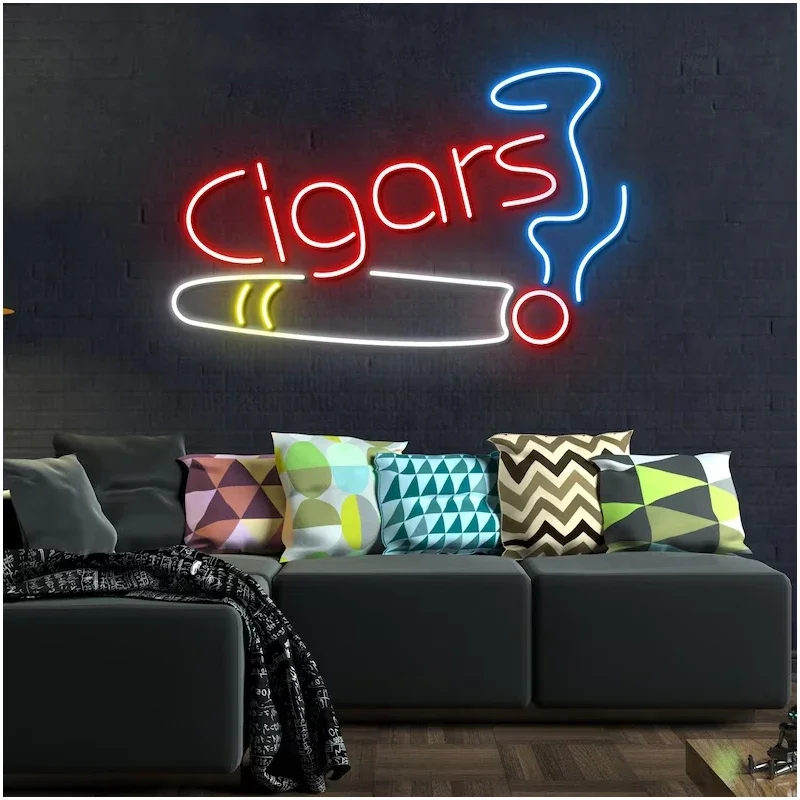 Smoking LED Neon Sign for Fun Bar Party Club House Game Room Decoration Smoke Room Neon Signs Lights Lamps Wall Decor