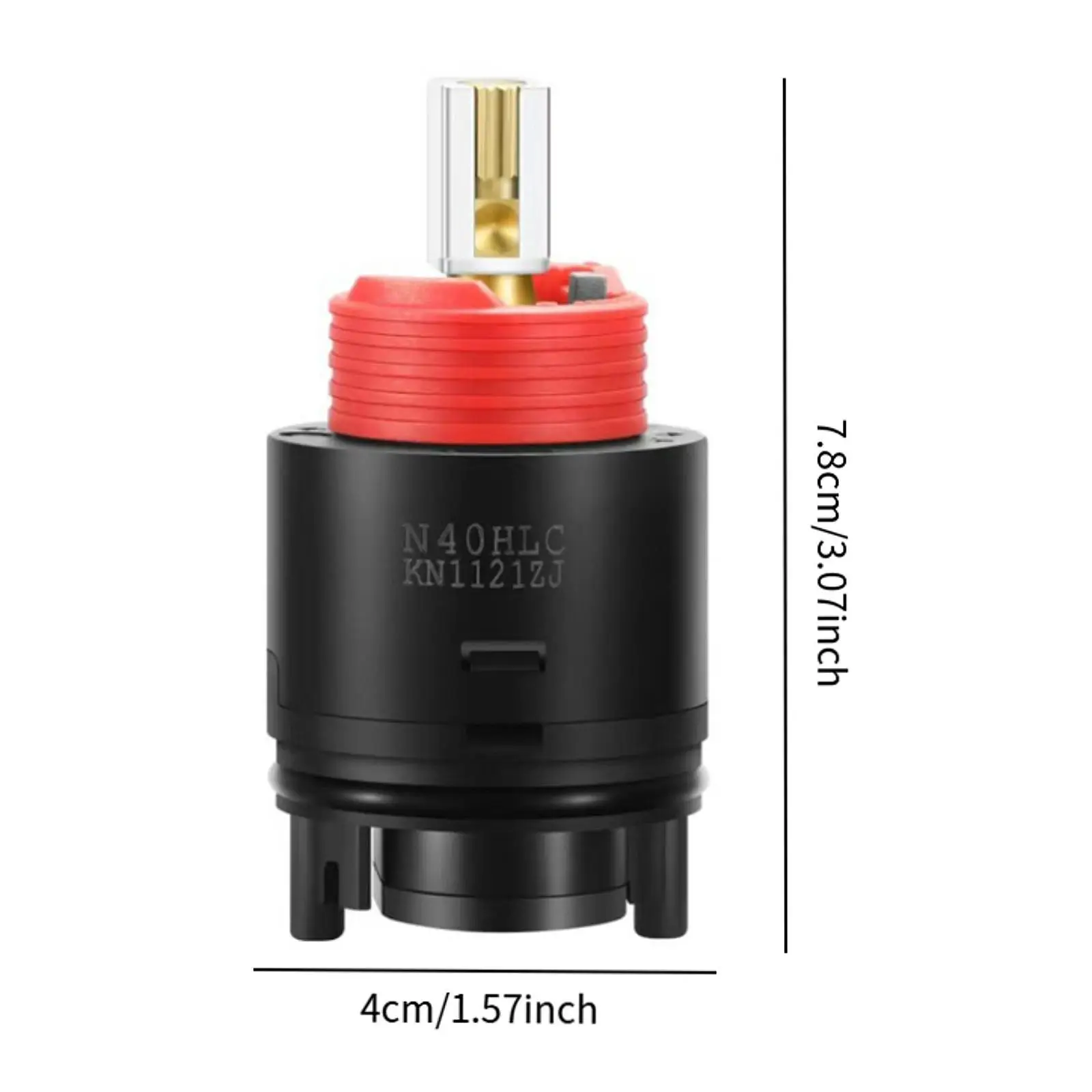 Universal Shower Cartridge for Bathroom Tub Valve Temperature Control Replacement Easy Install Compatible Parts