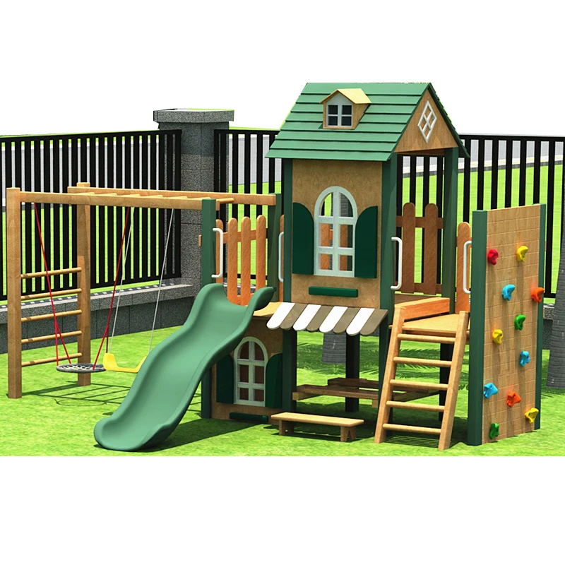 YLWCNN Outdoor Playground Park Garden Slide Kid Paradise Facility DIY Child Play Equipment Game Kids Slide Swing Sets