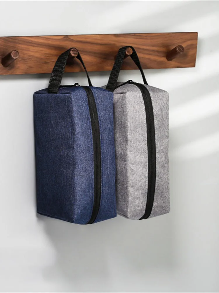 1 pièces sac de maquillage en tissu Oxford imperméable hommes voyage organisateur de cosmétiques trousse de toilette sac de cosmétiques coréen pochette de maquillage pour dames