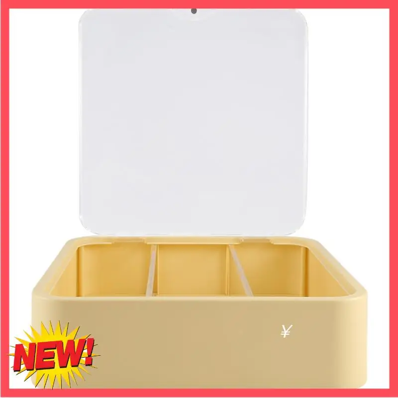 

B17C Wall-Mounted Clear Display Case Adjustable Display Stand For Figures +Door ,Creamy Yellow