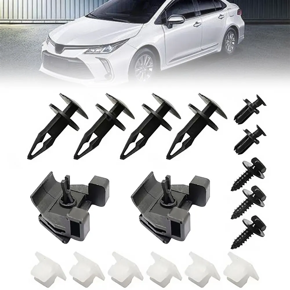 Front Bumper Fix Clips for Toyota Corolla 2009 2010 2011 2012 2013 2014 2015 2016 2017 2018 2019 Replace Accessories 1507-8238