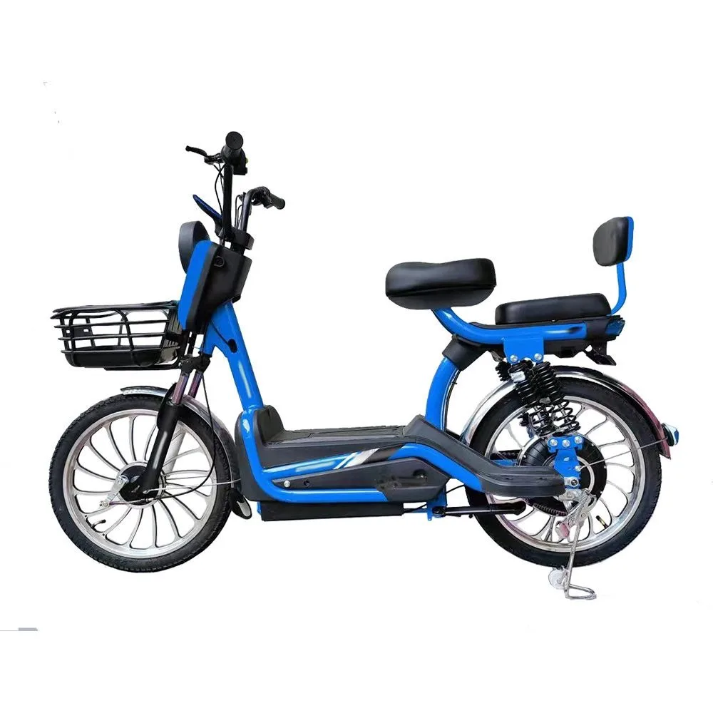 Zuimi high-end bicicleta de cidade elétrica cubo dianteiro sem escova 250w motor 48v 15ah bateria 6 velocidades quadro de aço carbono 60km faixa chumbo-aci