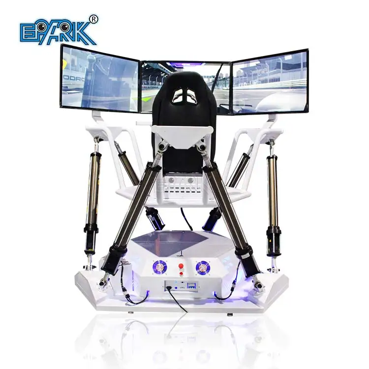Three Screens Driving Simulation Cockpit Gaming Seat Stand Chair Racing Simulator