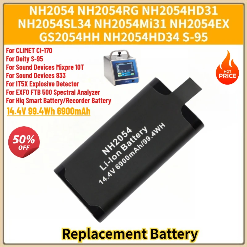 

High Quality NH2054 NH2054EX 41CR18-65-2 XW-EX007 XW-EX011 01WQ0037-05 Battery 14.4V 6900mAh For INspired Energy FTB-2 FTB-500