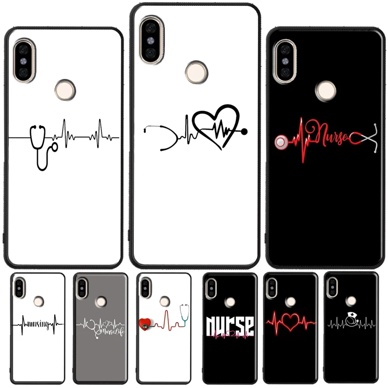 Nurse Heartbeat For Redmi Note 11 Pro Phone Case For Redmi Note 10 Pro 7 8 9 Pro 10S 9S Redmi 10 9A 9T 9C