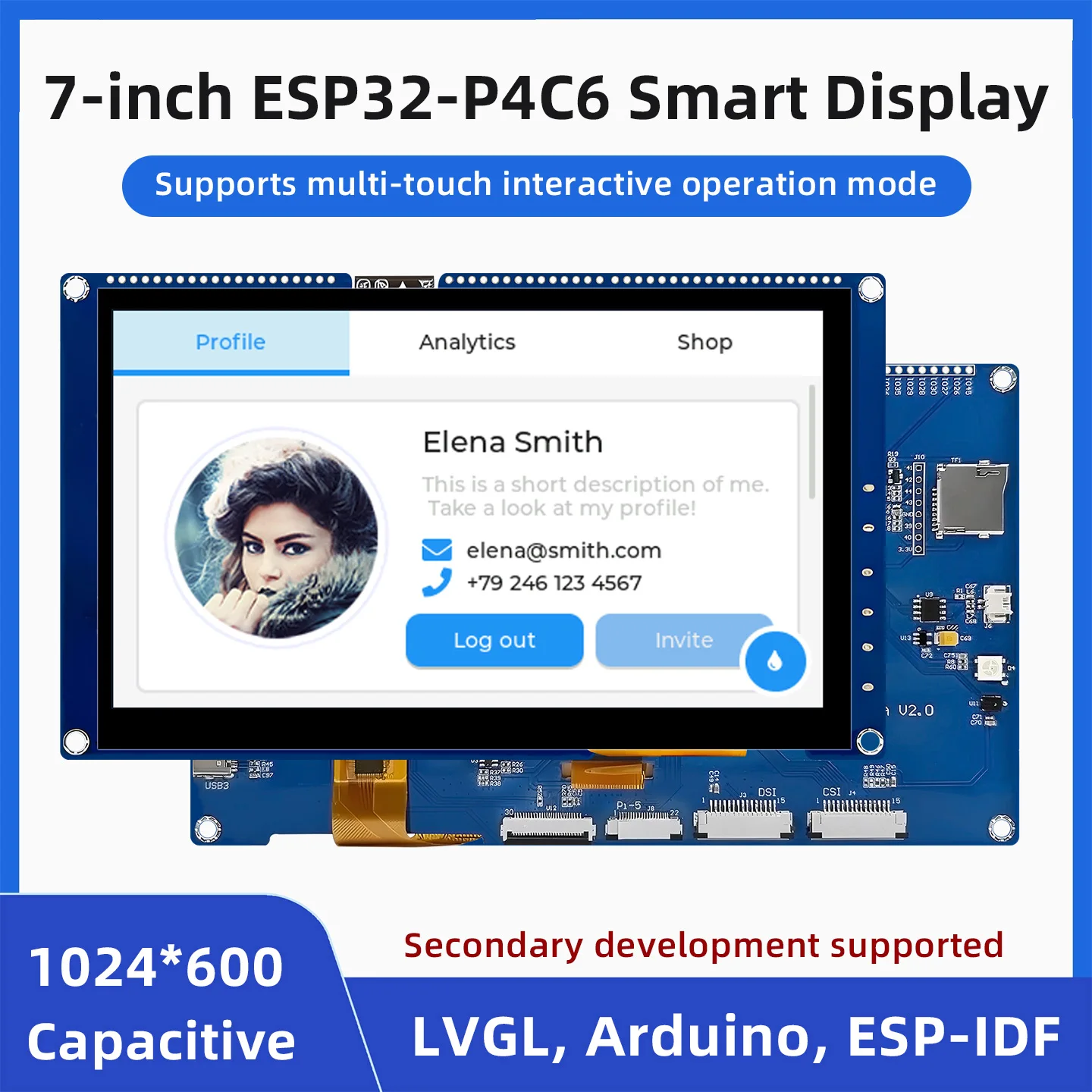 esp32-p4c6-7-inch-1024-600-touch-screen-32mb-psram-16m-flash-400-mhz-development-board-support-wifi-6-ble-5-for-arduino-esp-idf