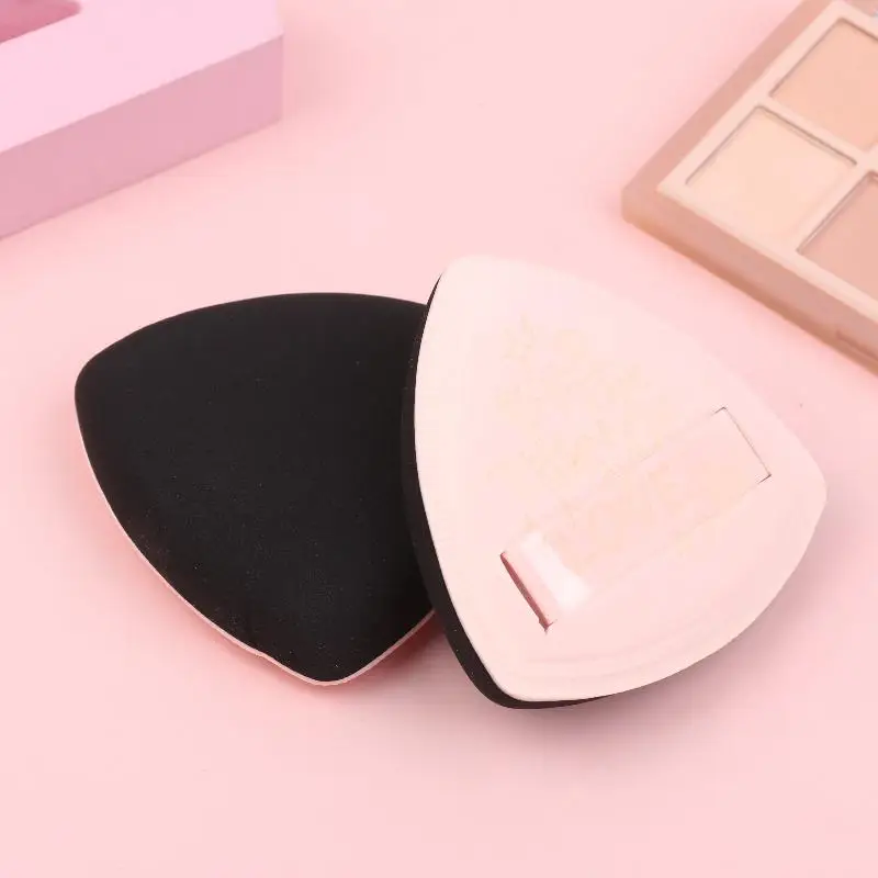 三角形パウダーパフ フェイスメイクアップスポンジ ソフト三角形パウダーパフ ルースパウダー用 ボディパウダー 化粧品ファンデーションスポンジパック