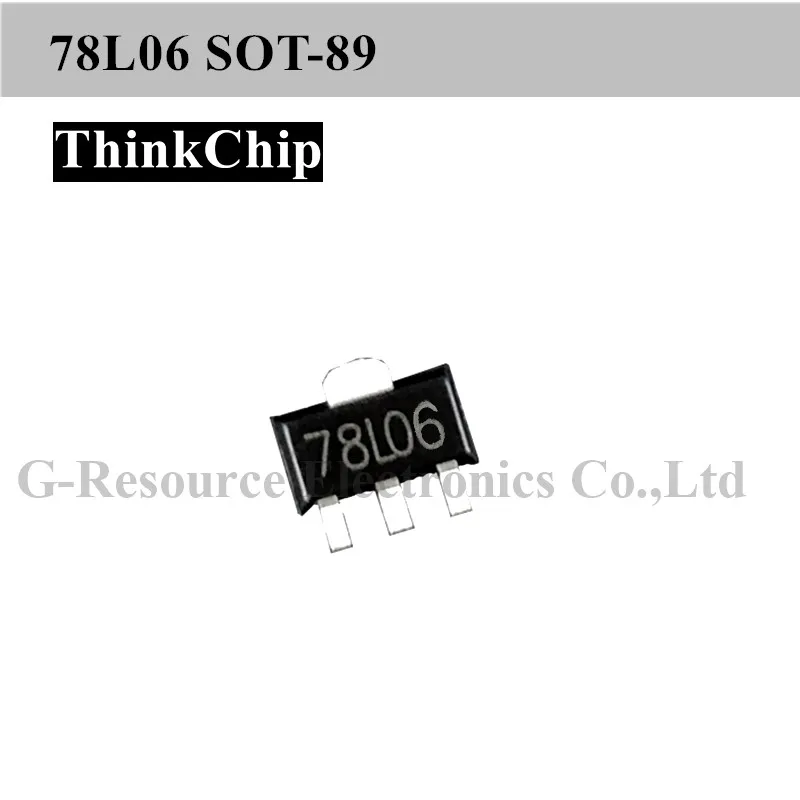 (100pcs) 78L06 SOT-89 CJ78L06 SMD Three-terminal Voltage Regulator