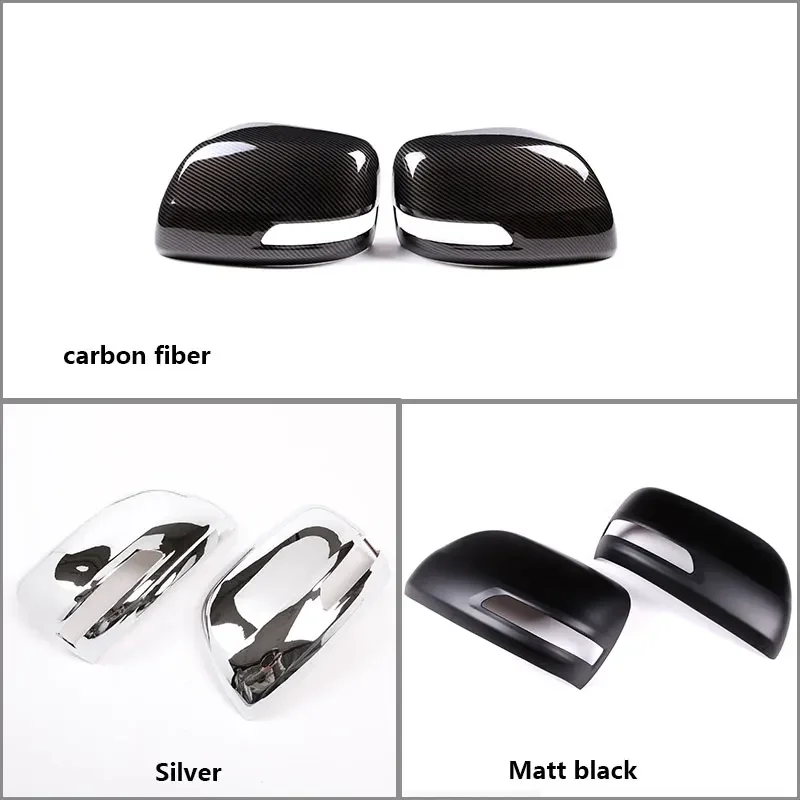 For Toyota Land Cruiser Cool Luze Prado FJ150 150 10-19 ABS Chrome Side Rearview Mirror Cap Cover Trim Stickers Car Accessories