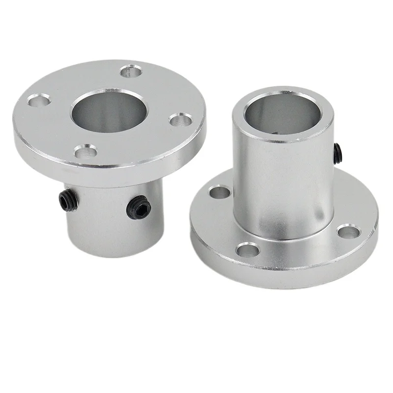 1PCS Optical Axis Circular Flange Connector Fixed Clip Fixed Shaft Support Block Hole 5 8 10 12 15 16 20mm