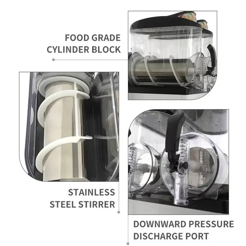 

New Ice Sands And Snow Mud Machine Frozen Beverage Making Machine Strawberry Milk Flavor Snow Melting Machine