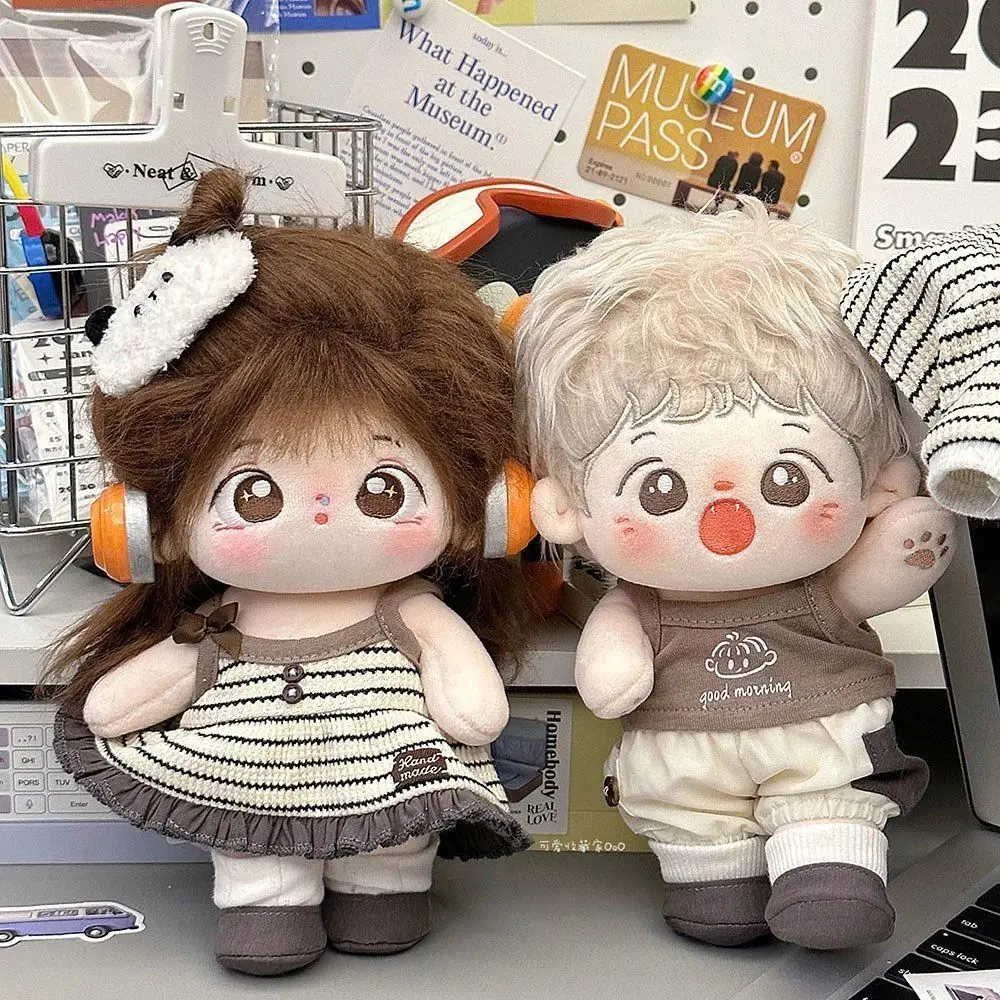 素敵なデザイン 20 センチメートル綿人形服ドレスアップかわいいぬいぐるみ人形服漫画 1 セット綿ぬいぐるみ人形スカート子供のギフト