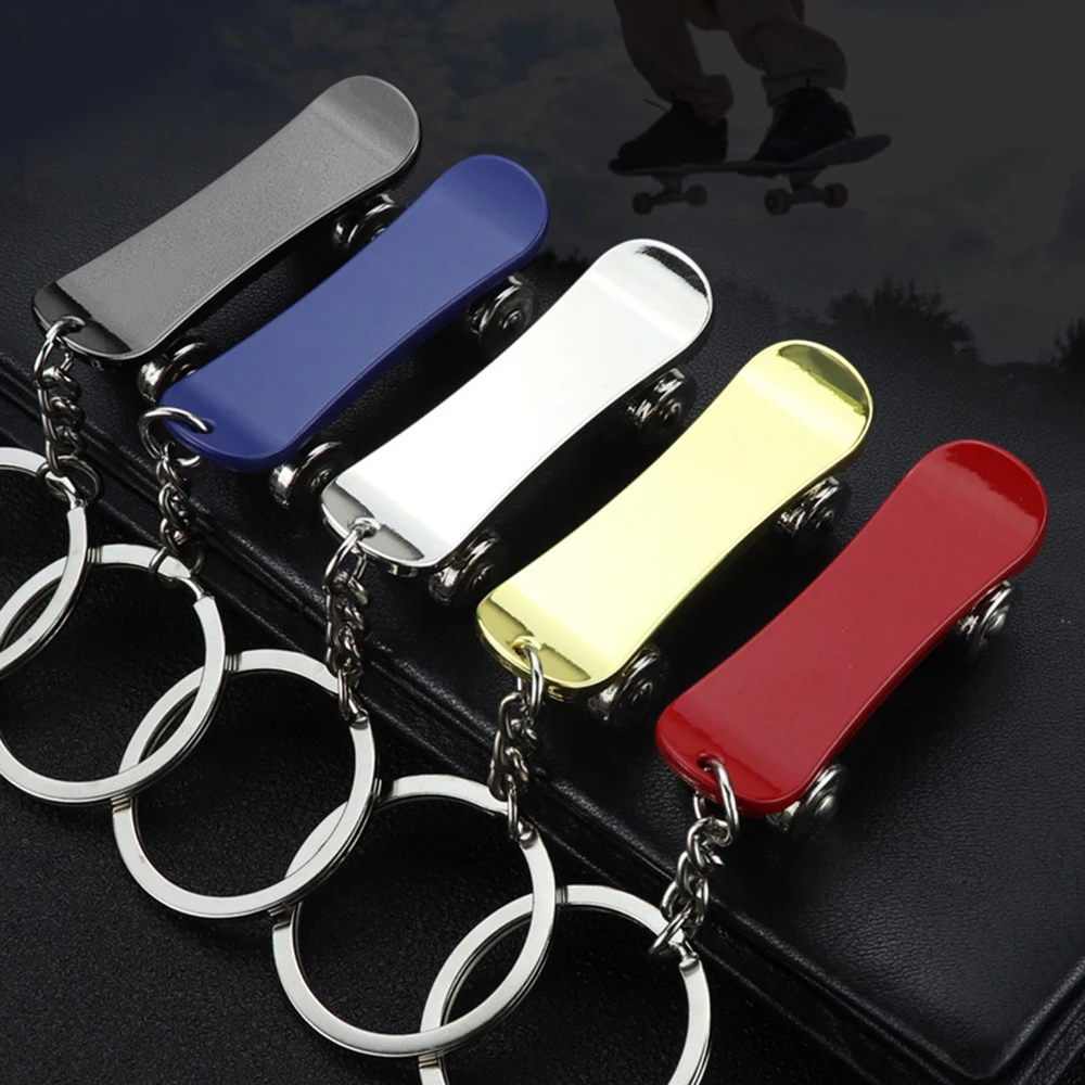 Car Skateboard Removable Metal Keychain New Scooter Advertising Promotional Gifts Keychain Keyring Interior Accessories Pendant