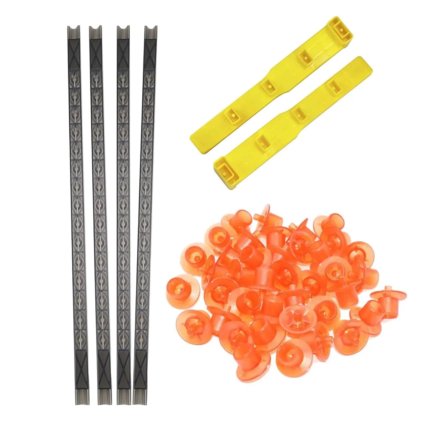 JZBZ Plastic Queen Rearing Frame Cell Cup Strip Two Side Bar With 70PCS Base Mount Holder No-Graft Breeding Beekeeping Equipment