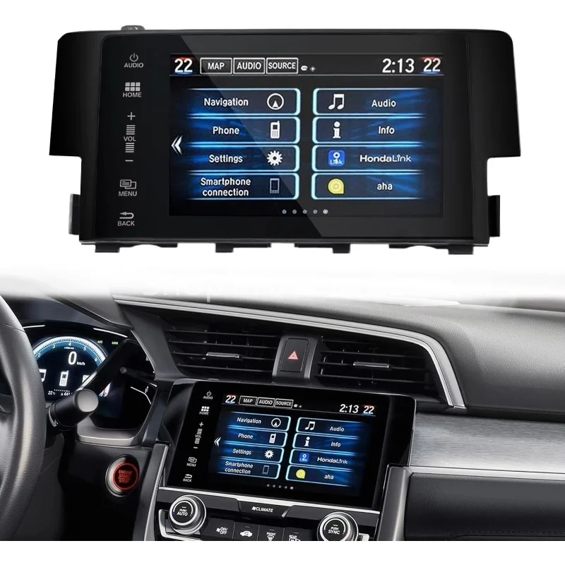 39710-TBA-A11 39710-TBA-A21 شاشة LCD مع شاشة تعمل باللمس لهوندا سيفيك 2016 - 2018 ملاحة السيارة #1