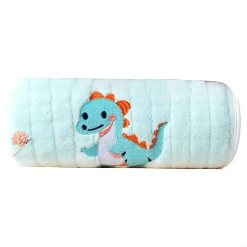 

F19F Infant Bath Towel Comfortable Fleece Baby Bath Towel for Newborns Toddlers