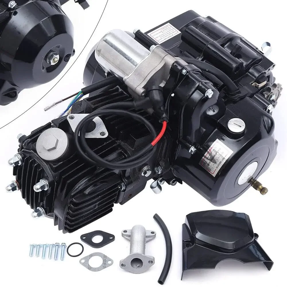 

Bacocoo 125cc 4-Stroke Engine with Reverse Gear & Electric Start - Air-Cooled Semi-Auto Motor for ATVs, Go Karts, Dirt Bikes Low
