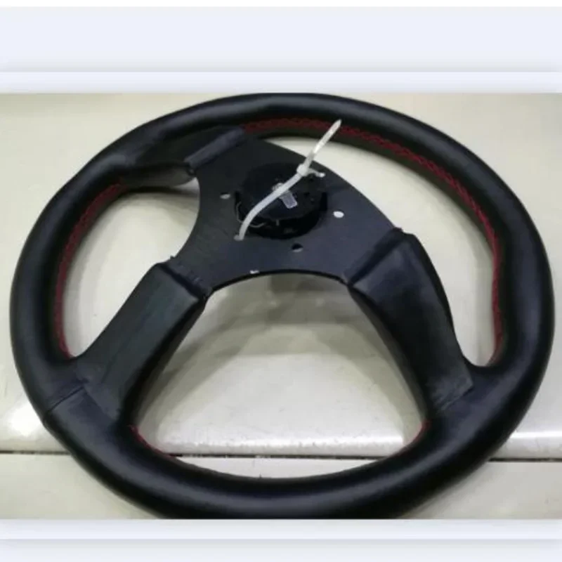 Super Feel 14-Inch Lambskin Modified Leather Smooth Leather Small Concave Universal Steering Wheel