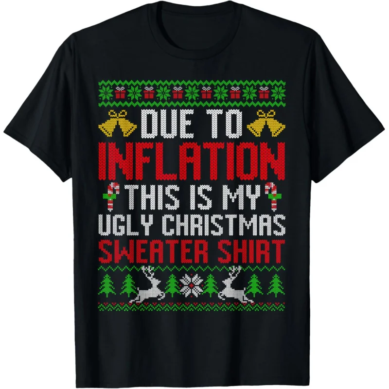 

Funny Christmas T-shirts for Men and Women Due to Inflation