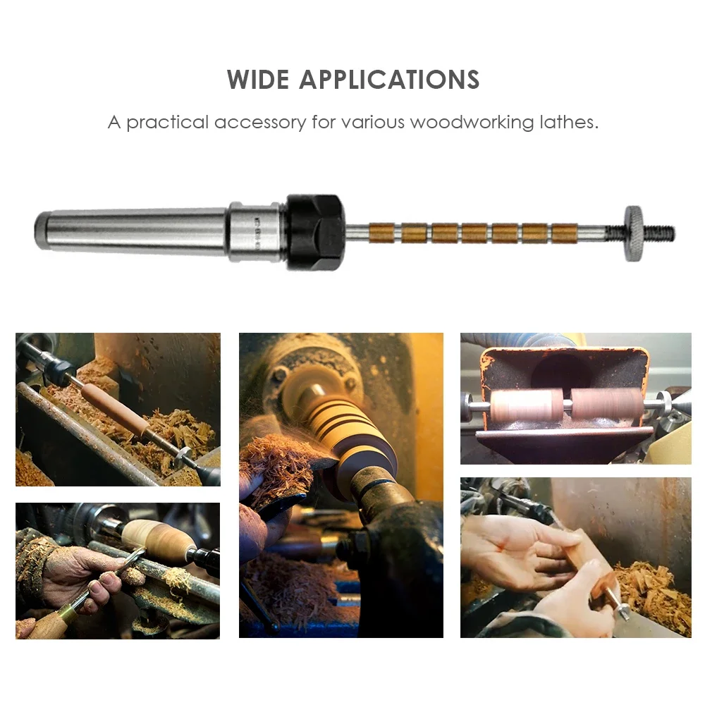 Woodworking Machine Revolving Centre Wood Turning Ballpoint Pen Mandrel Pindle Clamp Type DIY Pen Special Machinery Tool