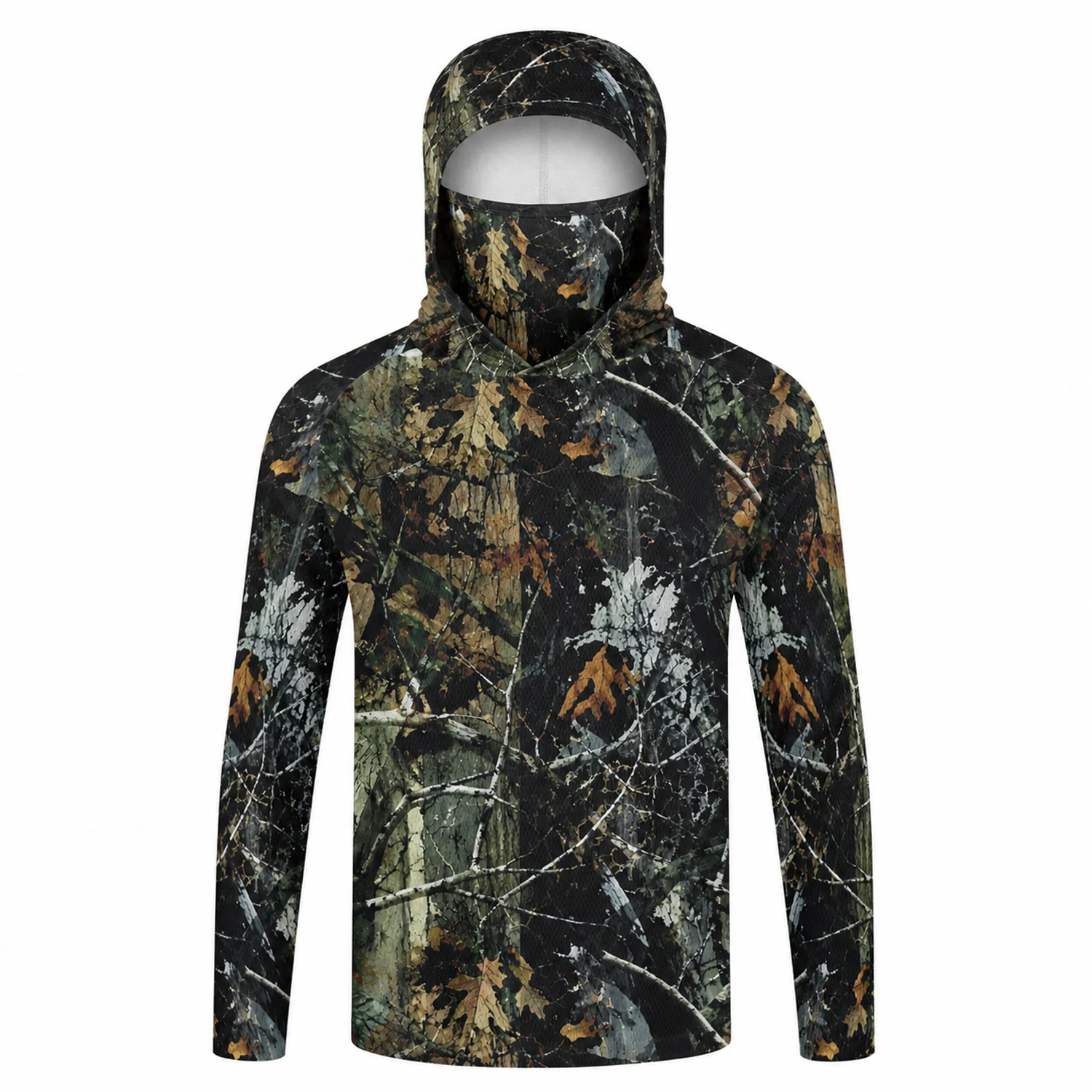 Kaos Pancing Berkerudung Pria  - Fishing Shirt Uv Protection ulasan dan harga