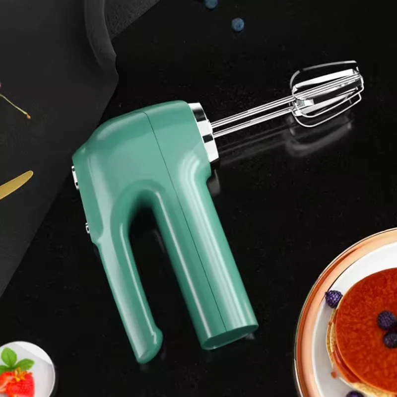 3 Speed Automatic Electric Dough Mixer Portable Kitchen Whisk Multi-function USB Rechargeable Whisk Double Stirring Stick Whisk