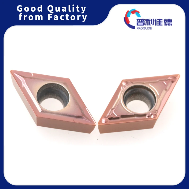 PROGUIDE DCMT070204 DCMT070208 MV DCMT11T304 DCMT11T308 MC800 Carbide Insert Turning Tool Blades Cutter For Stainless Steel