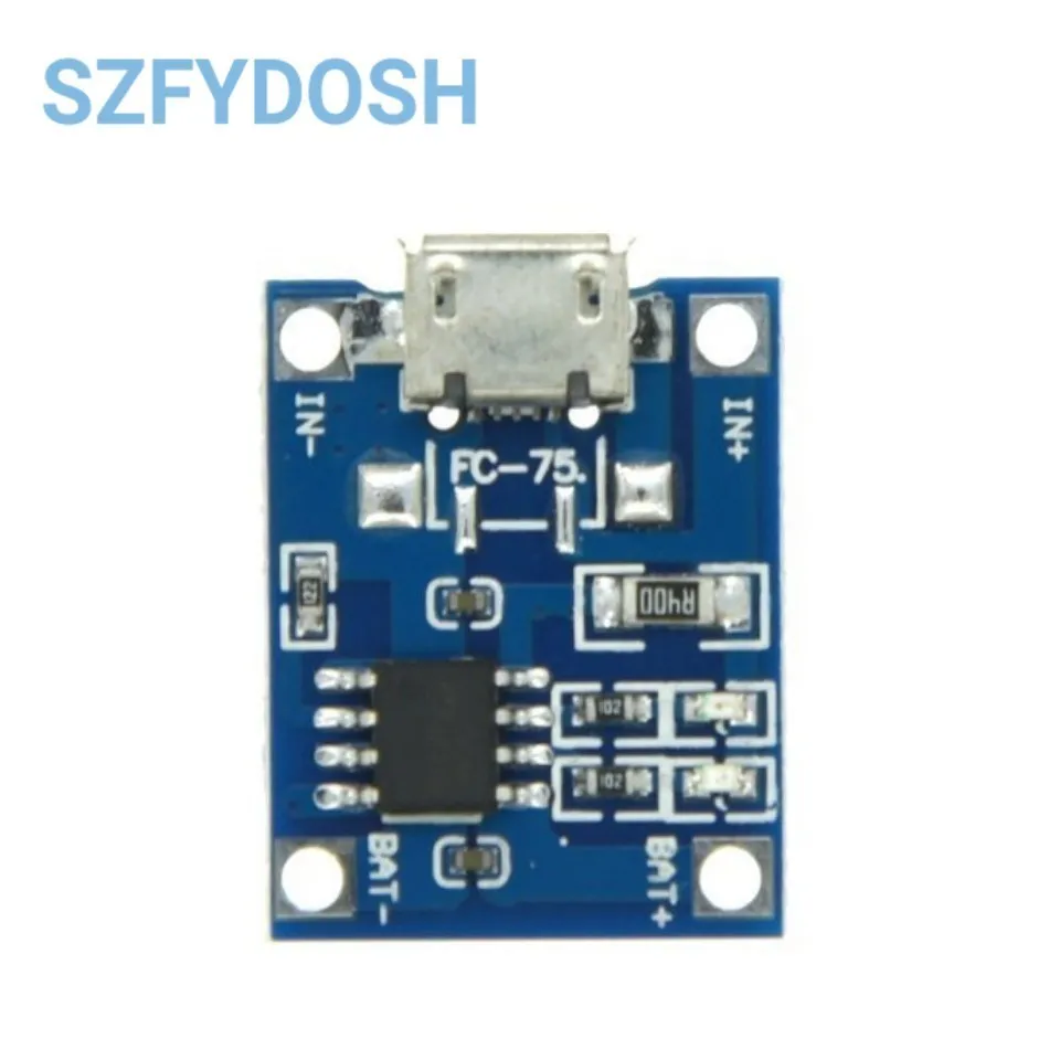 Type-c/Micro/Mini USB 5V1A 18650 Lithium Battery Charger Module Charging Board With Protection Dual Functions Li-ion For TP4056 