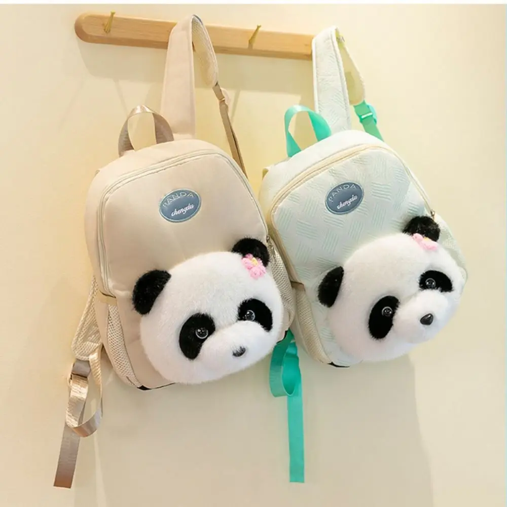 Mochila escolar para niños con forma de Panda, mochila ligera de dibujos animados con Panda para niños, mochilas de escuela primaria transpirables con bonito Panda