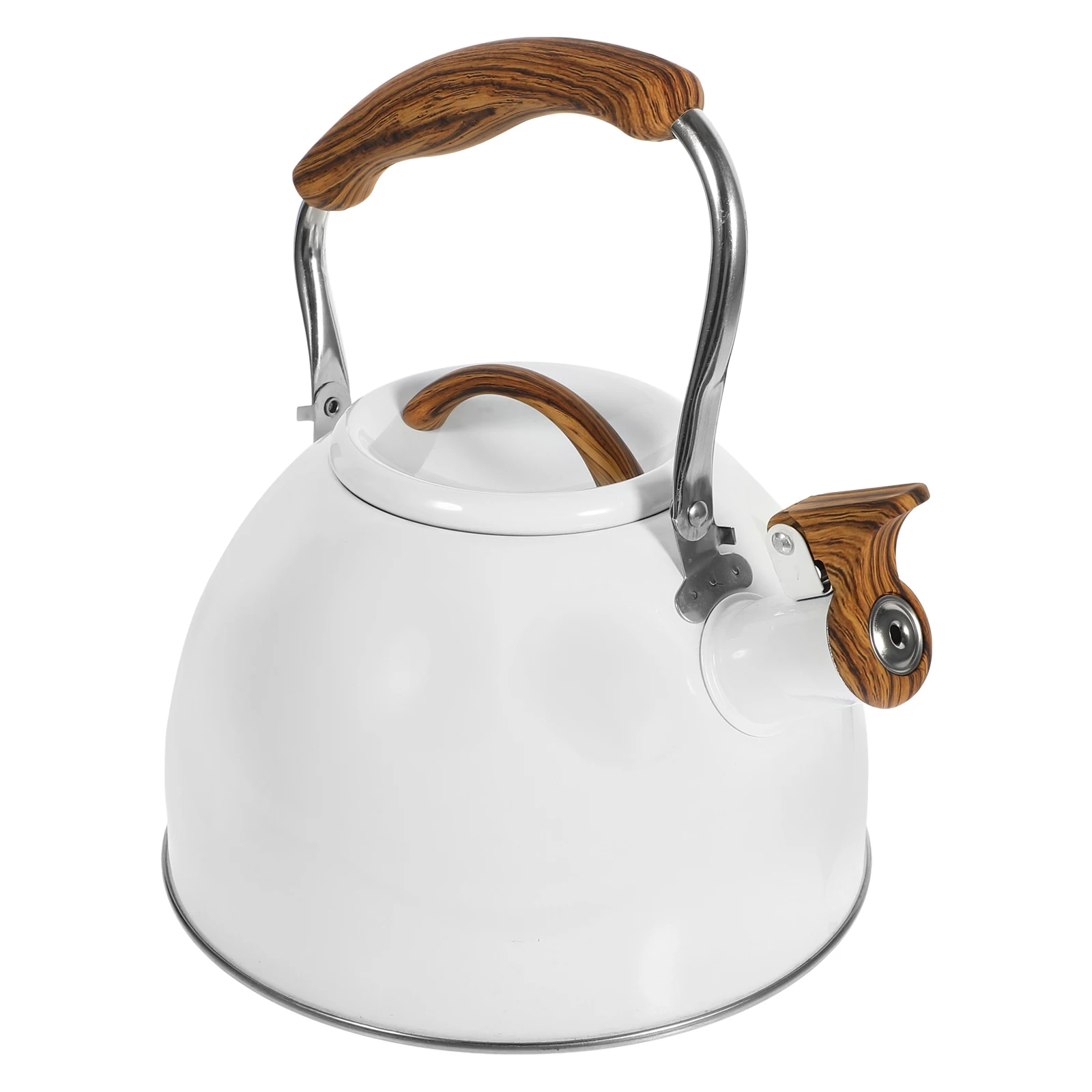 

Whistle Kettle Stainless Steel Large Capacity Automatic Tea Pot Sounding Whistling Teakettle Water Boiling Comfortable H