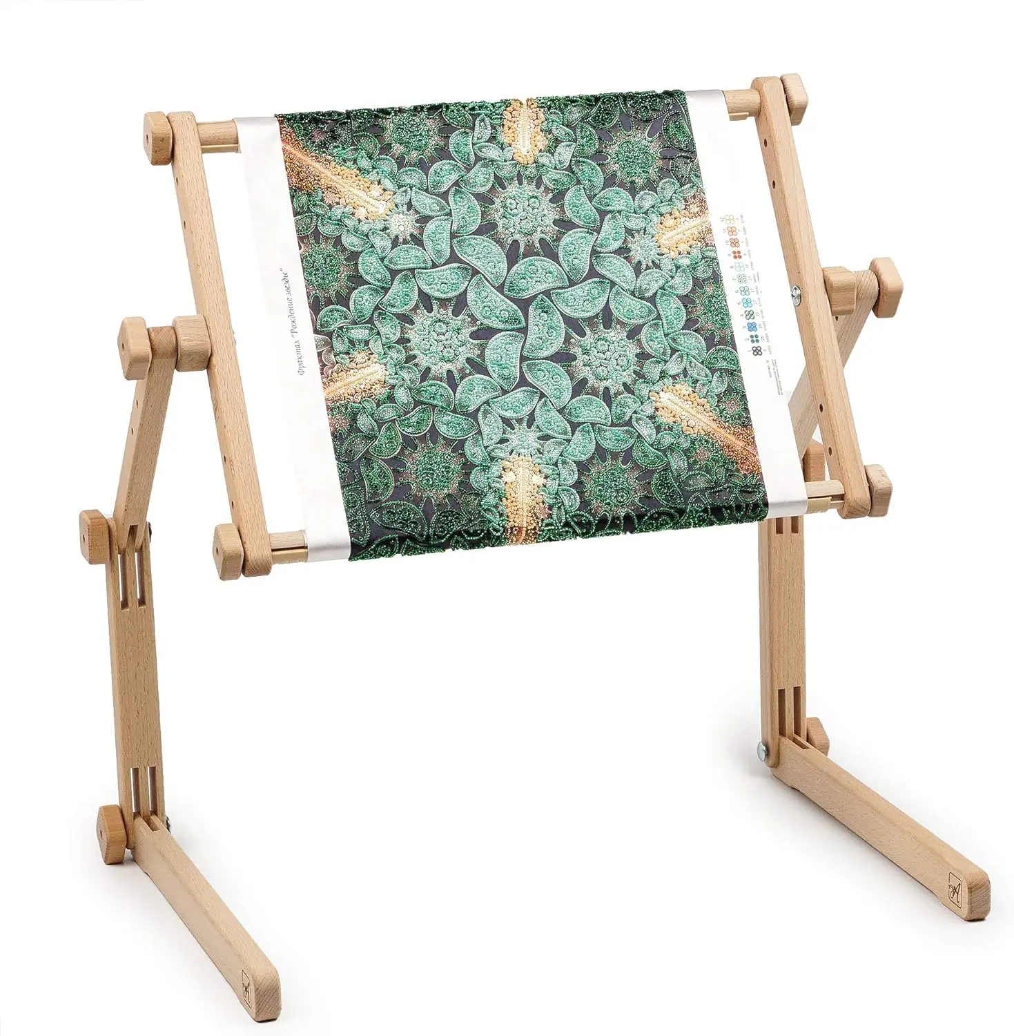 

Adjustable Beech Wood Tapestry Frame Stand for Needlework and Cross Stitch, Hands-Free Holder (40x56 cm)