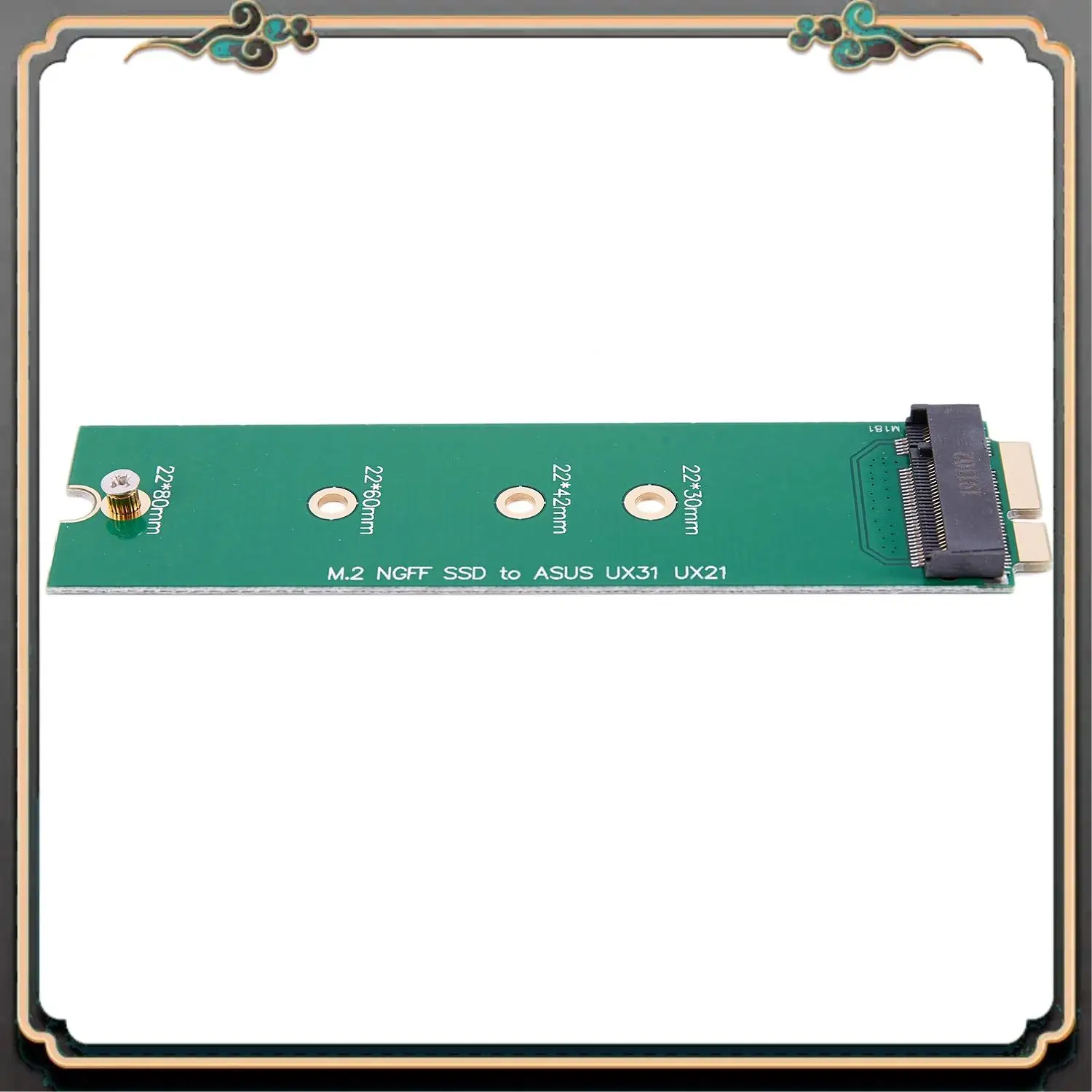 ASMA-M.2 Ngff Ssd To 18 Pin Adapter Card For ASUS UX31 UX21 Zenbook 128G 256G Ssd