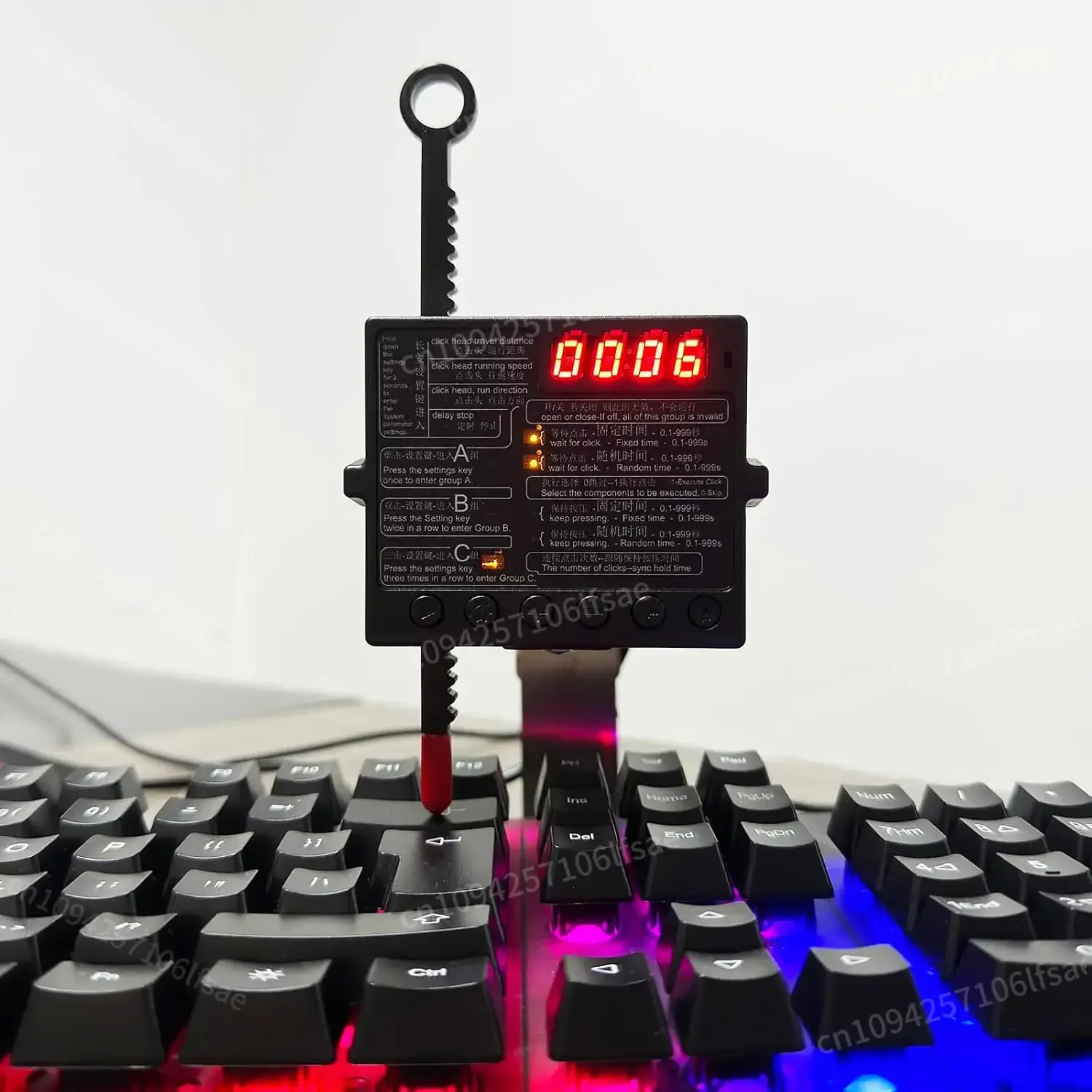 

Physical Clicker Auto Computer Keyboard Click Mouse Jiggler Mouse Mover Auto clicking Tool for Game Prevent Offline