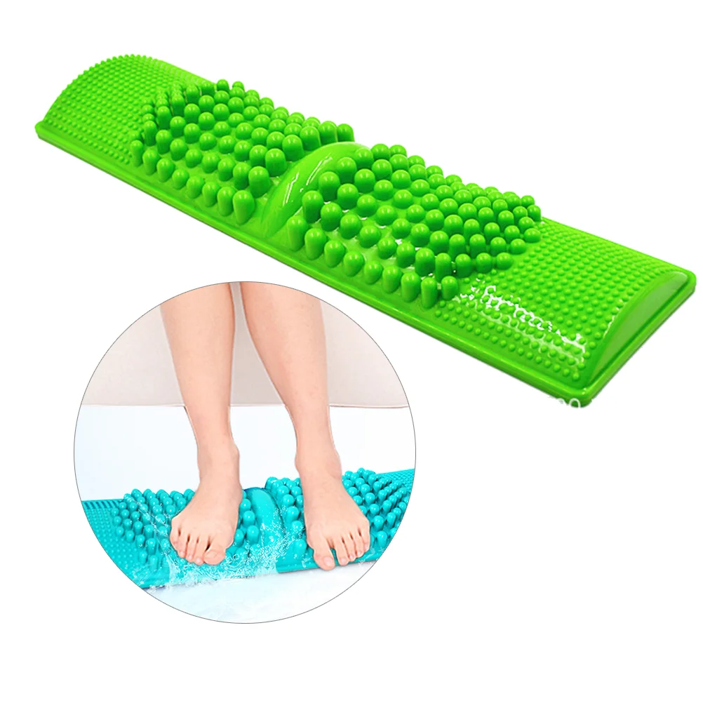 

1pc Foot Massage Mat Foot Massager Plastic Pebble Toe Pressure Plate Massage Pad ( Green Color) foot massaging pad