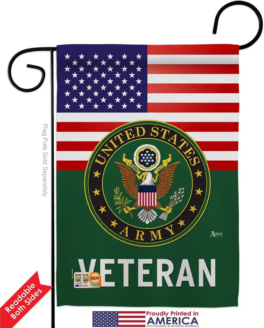 Army US Veteran Garden Flag Armed Forces Rangers United State American Military Retire Official Small Decorative Gift Yard House