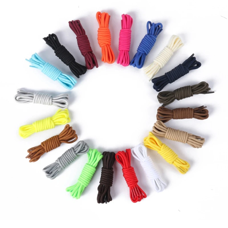 100cm-160cm Long of Round Shoelaces Shoe Strings Shoe Laces Cord Ropes for Boots Sneakers