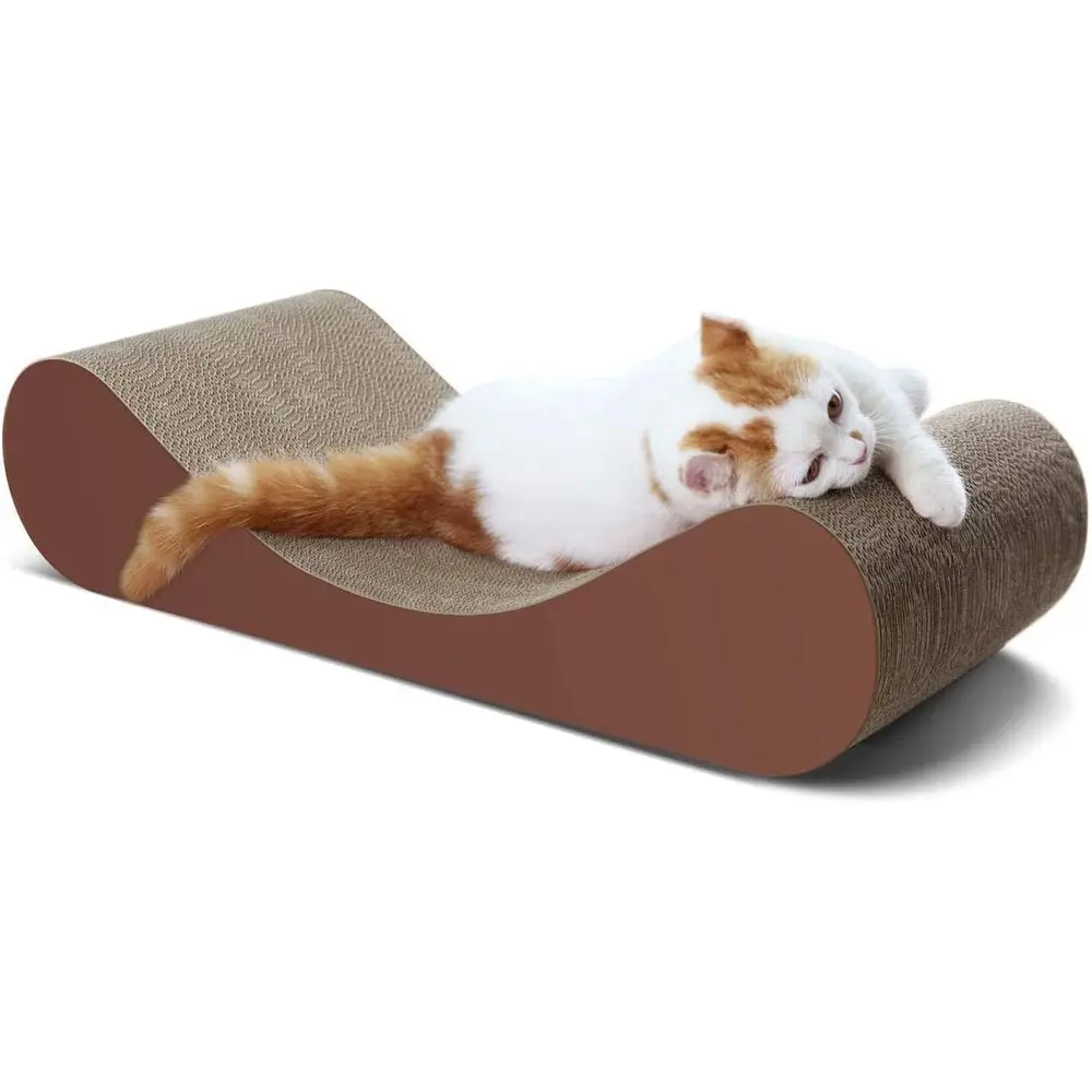 

Cardboard Scratching Lounge Bed for Cats, Durable Pads to Protect Furniture