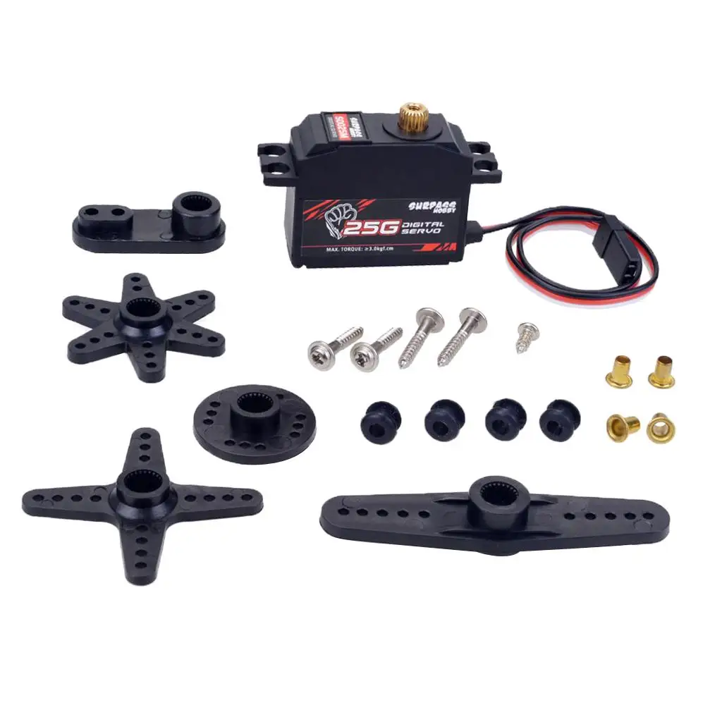 25 جرام من البلاستيك والعتاد المؤازر ل 1/12 RC سيارة الطائرات RC قارب روبوت S0025M #6