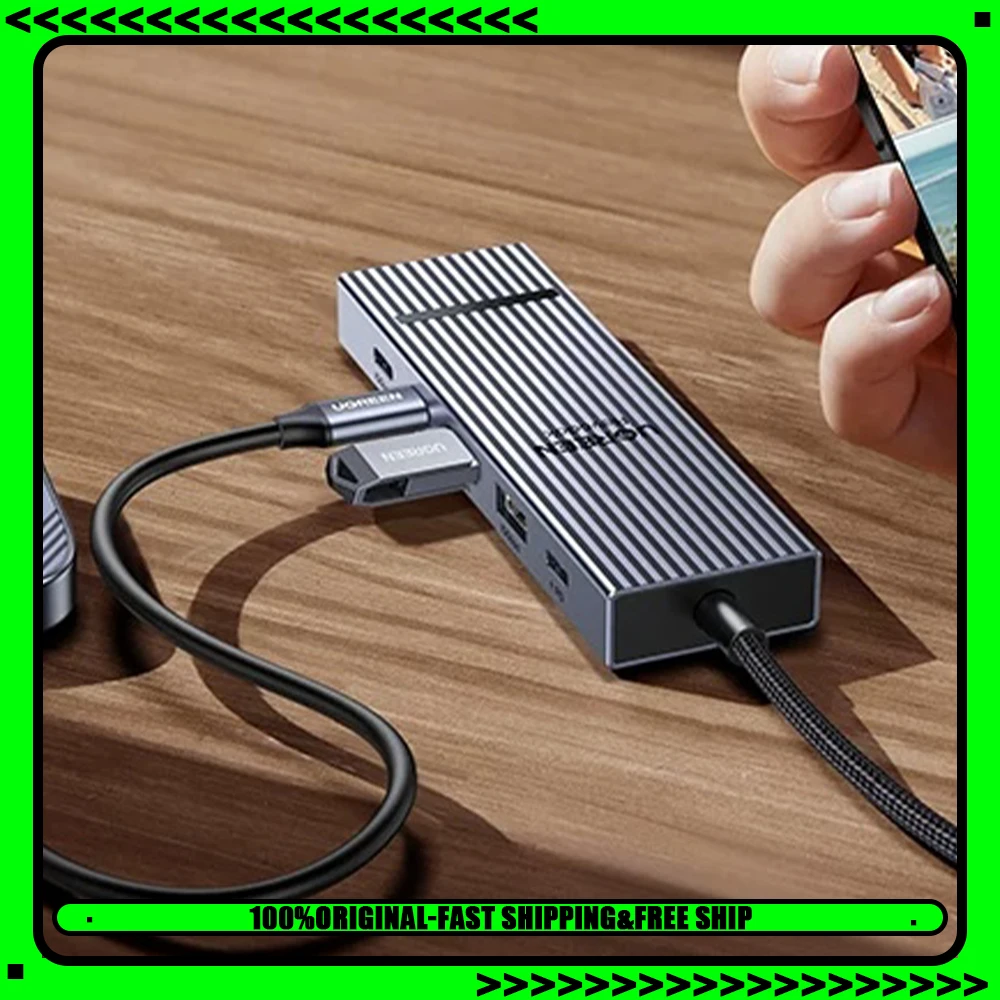 UGREEN CM639 Expansion Dock Laptop Docking Stations Splitter External Type‑C Powered Hub Adapter Multi‑Function Converter