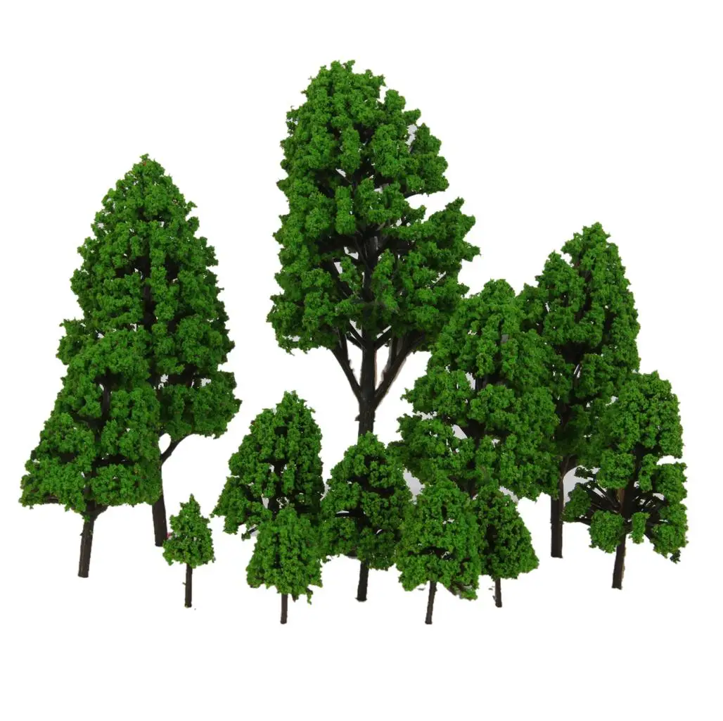 2.5 16 Cm Mixed Model Tree, Railway Landscape Diorama Accessories yourselfers Or Building Models, Pack of 12