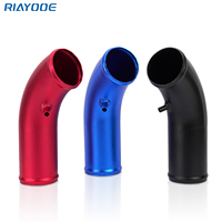 Racing Air Intake System Turbo Induction Pipe Kit with Clamps Black Blue Red Universal Aluminum Car Cold Air Inlet Duct Tube