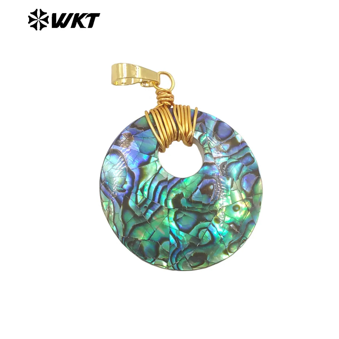

WT-JP391 Versatile Cute Niche-designed Abalone Shell Pendant With 18k Real Gold Plated For Women Birthday Gifts