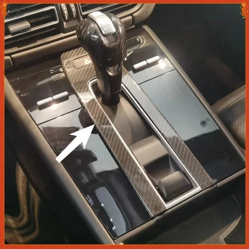 

For Porsche Macan Real Dry Carbon Fiber 2022-2023 Interior Decoration Glossy Warning Light Panel Modification Accessories